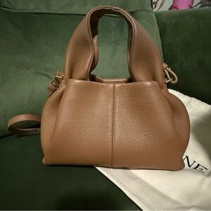 Polène Brown Leather Crossbody Bag